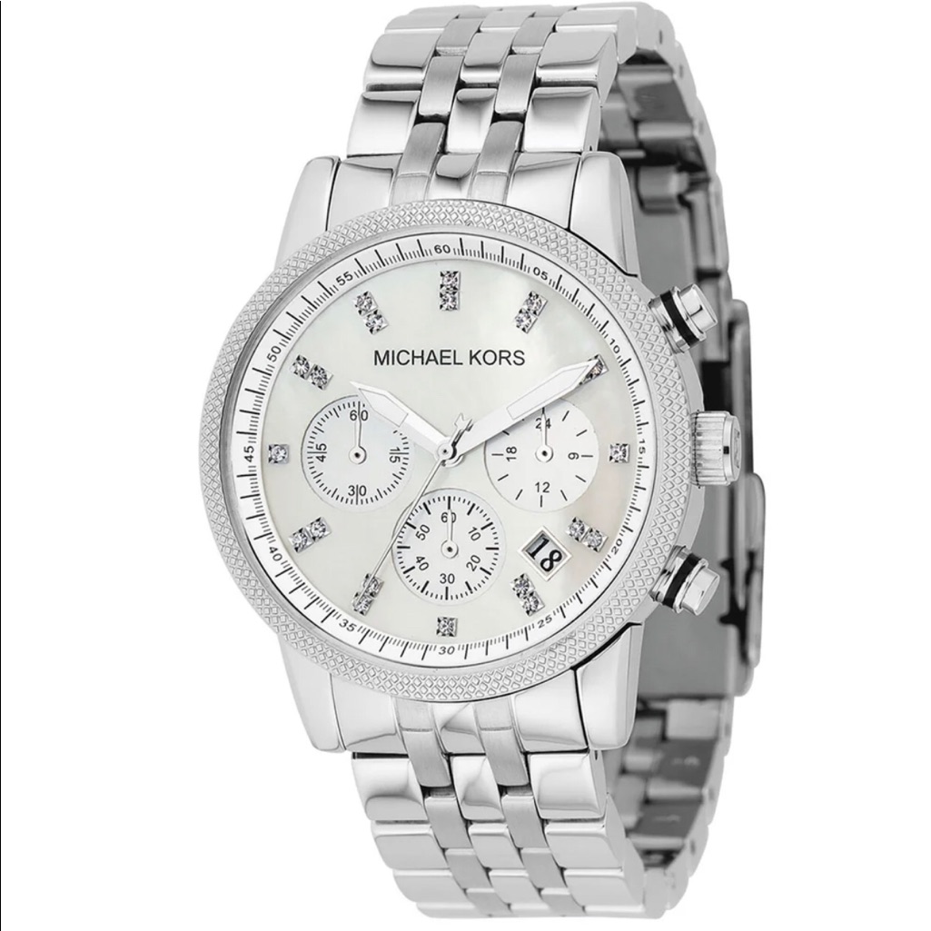 Michael Kors Chronograph Mother Of Pearl Watch